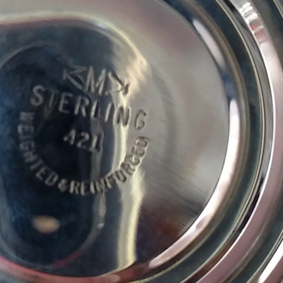 Sterling Silver Three Arm Detachable Candelabra - Picture 3 of 8